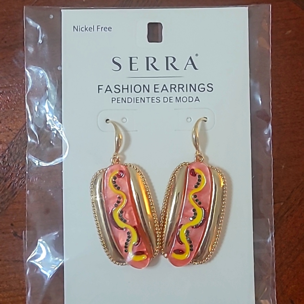 HOT DOG EARRINGS